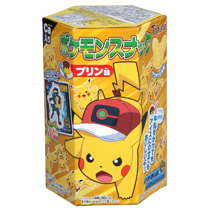 TOHATO Pokemon Snack Chocolate Puffs Pudding 23g