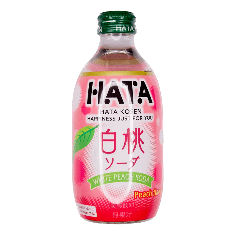 HATA KOSEN Soda pêche bouteille en verre