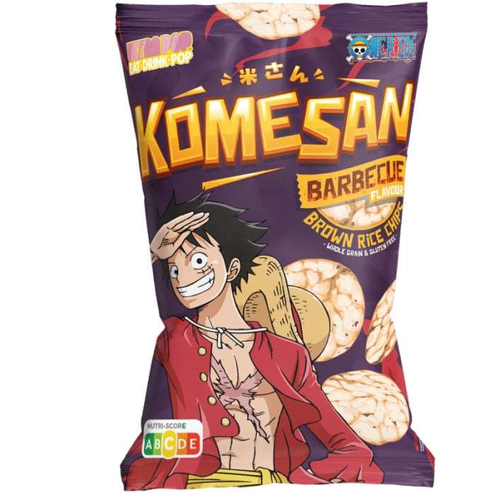 Chips Riz Brun Komesan Saveur Barbecue One Piece - GATSU GATSU