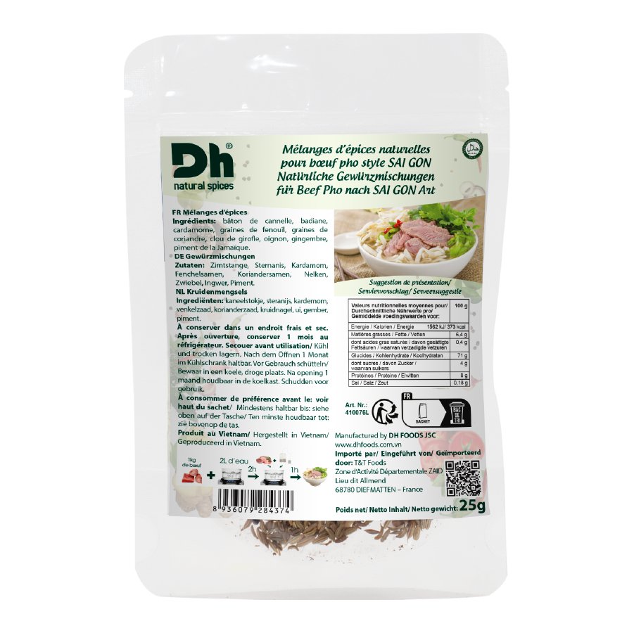 DH FOODS Epices naturelles boeuf pho saigon 25g - GATSU GATSU