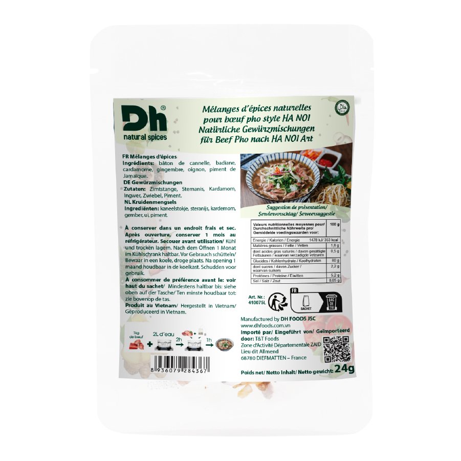 DH FOODS Epices naturels boeuf pho hanoi 24g - GATSU GATSU