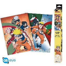 NARUTO SHIPPUDEN - Set 2 Posters Chibi 52x38 - Groupes