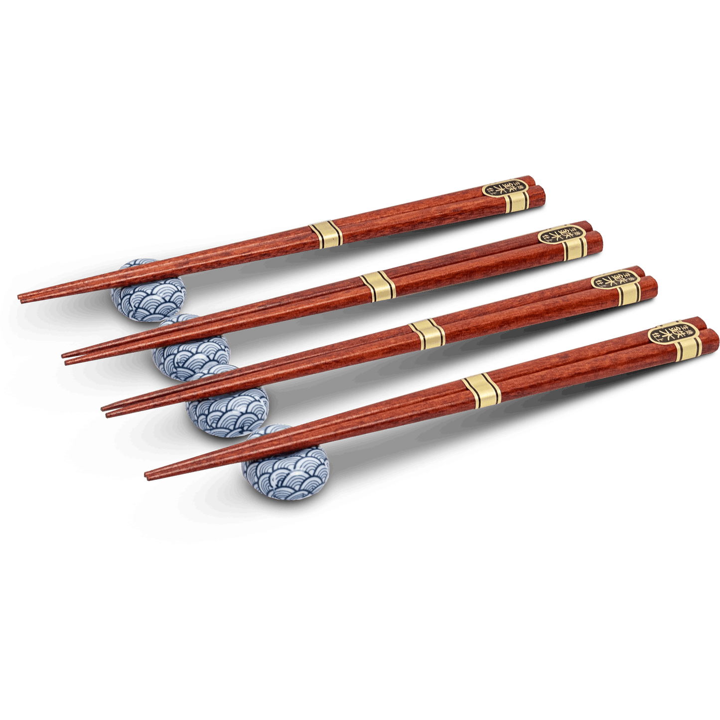 ORIENTAL ESSENTIALS Set de 4 paires de baguettes