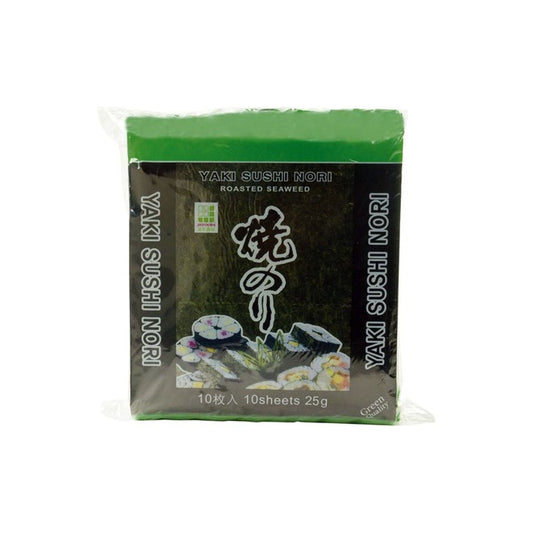JHFOODS Algues grillées séchées - qualité vert (10 feuilles) 25g