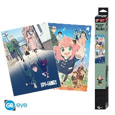 SPY X FAMILY - Set 2 Posters Chibi 52x38 - Une double famille x4