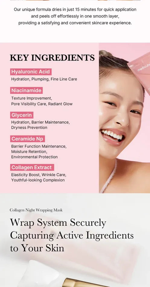 medicube - Collagen Night Wrapping Mask - Masque nuit au collagène