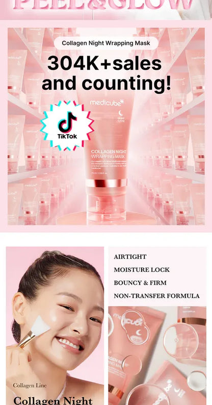 medicube - Collagen Night Wrapping Mask - Masque nuit au collagène