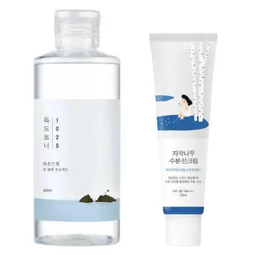 1025 Dokdo Toner + Birch Juice Hydrating Secred Set SPF50 +