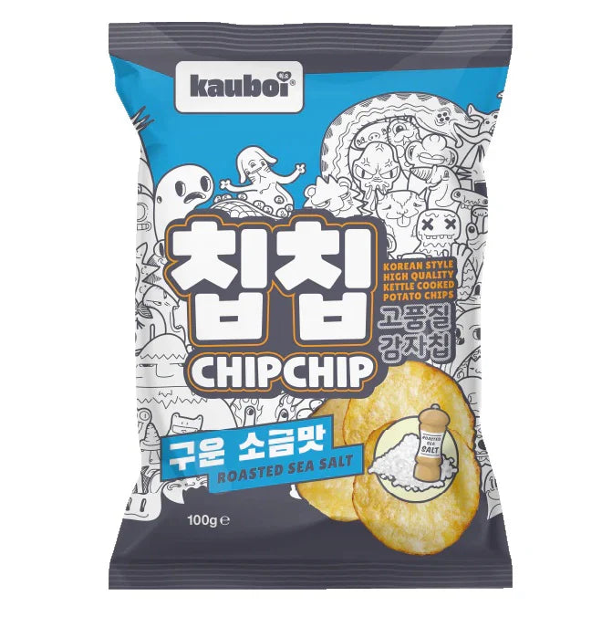 chips saveur sel de mer grillé KAUBOI 100 G