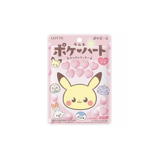 LOTTE bonbons Pokémon soda en forme de cœur