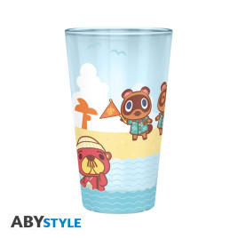 ANIMAL CROSSING - Verre XXL - 400 ml -"Personnages de la Plage"