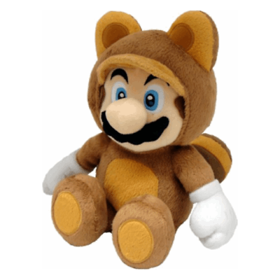 SUPER MARIO - Mario Tanooki - Peluche 20cm GATSU GATSU
