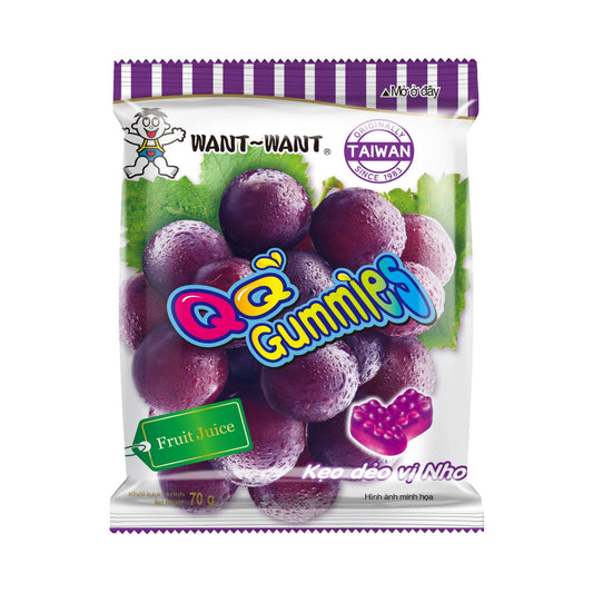 WANT WANT Bonbon gummy raisin 70g GATSU GATSU