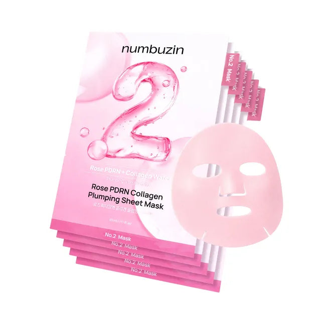 numbuzin - No.2 Rose PDRN Collagen Plumping Sheet Mask