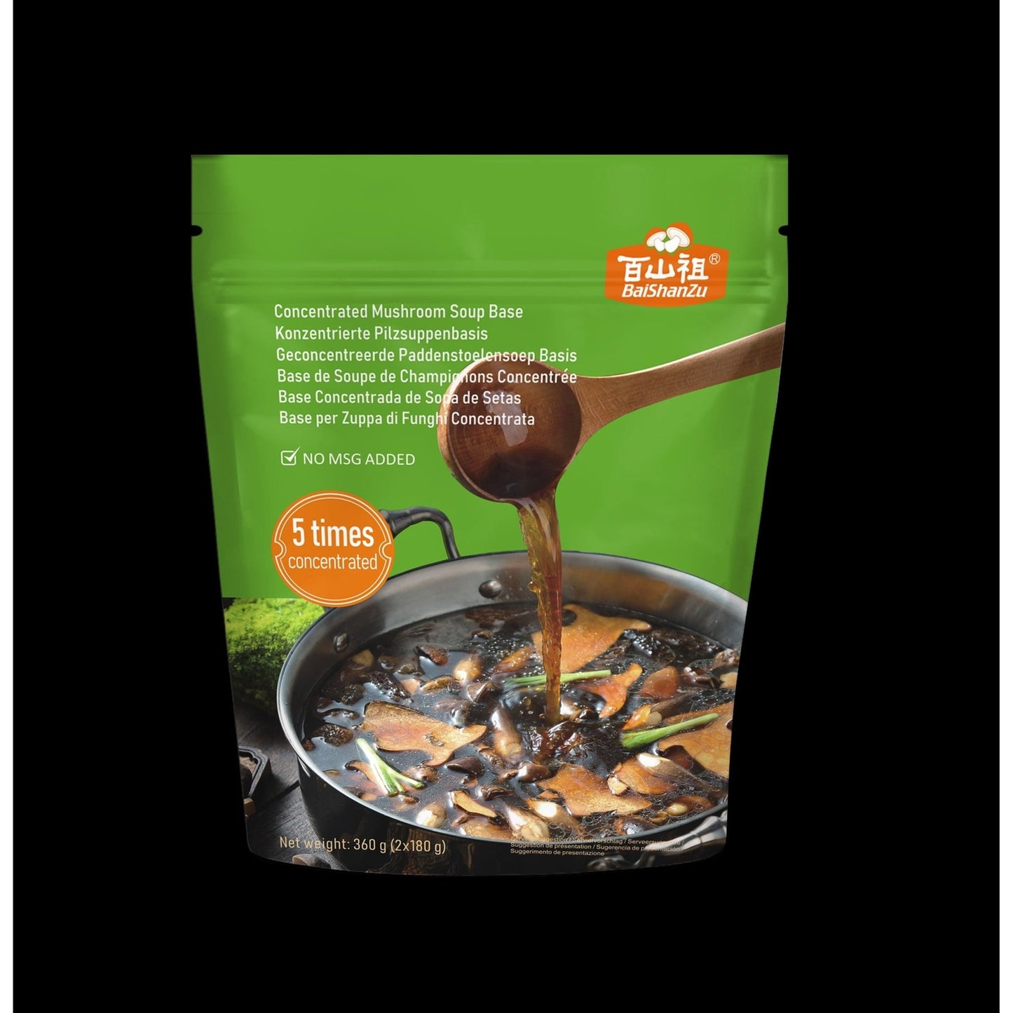 BAI SHAN ZU Base de soupe champignon 360g - GATSU GATSU