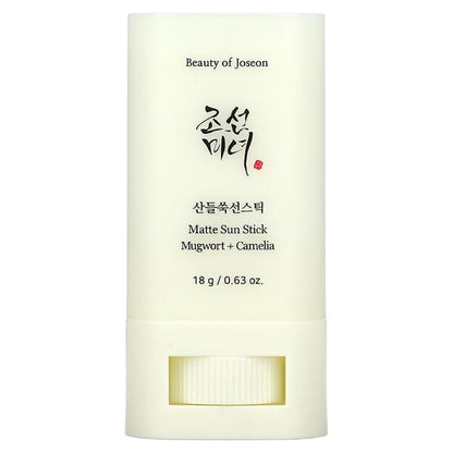 Beauty of Joseon Crème solaire Matte stick : armoise + camelia 18G - GATSU GATSU