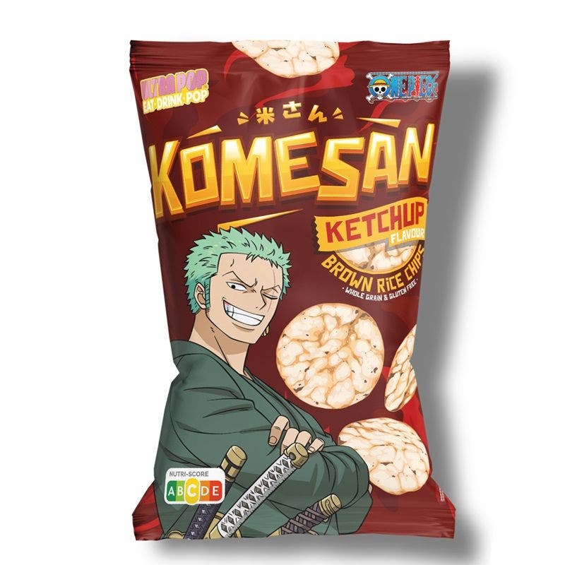 Chips Riz Brun Komesan Zoro Saveur Ketchup One Piece - GATSU GATSU