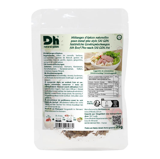 DH FOODS Epices naturelles boeuf pho saigon 25g - GATSU GATSU