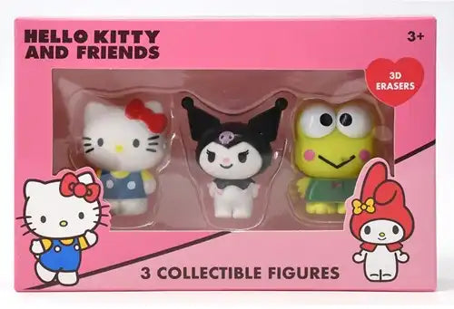 Hello Kitty 3D Erasers 3-Pack 11x17cm