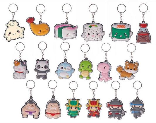 Kawaii Kuties Porte-clés Laser 18 assortis