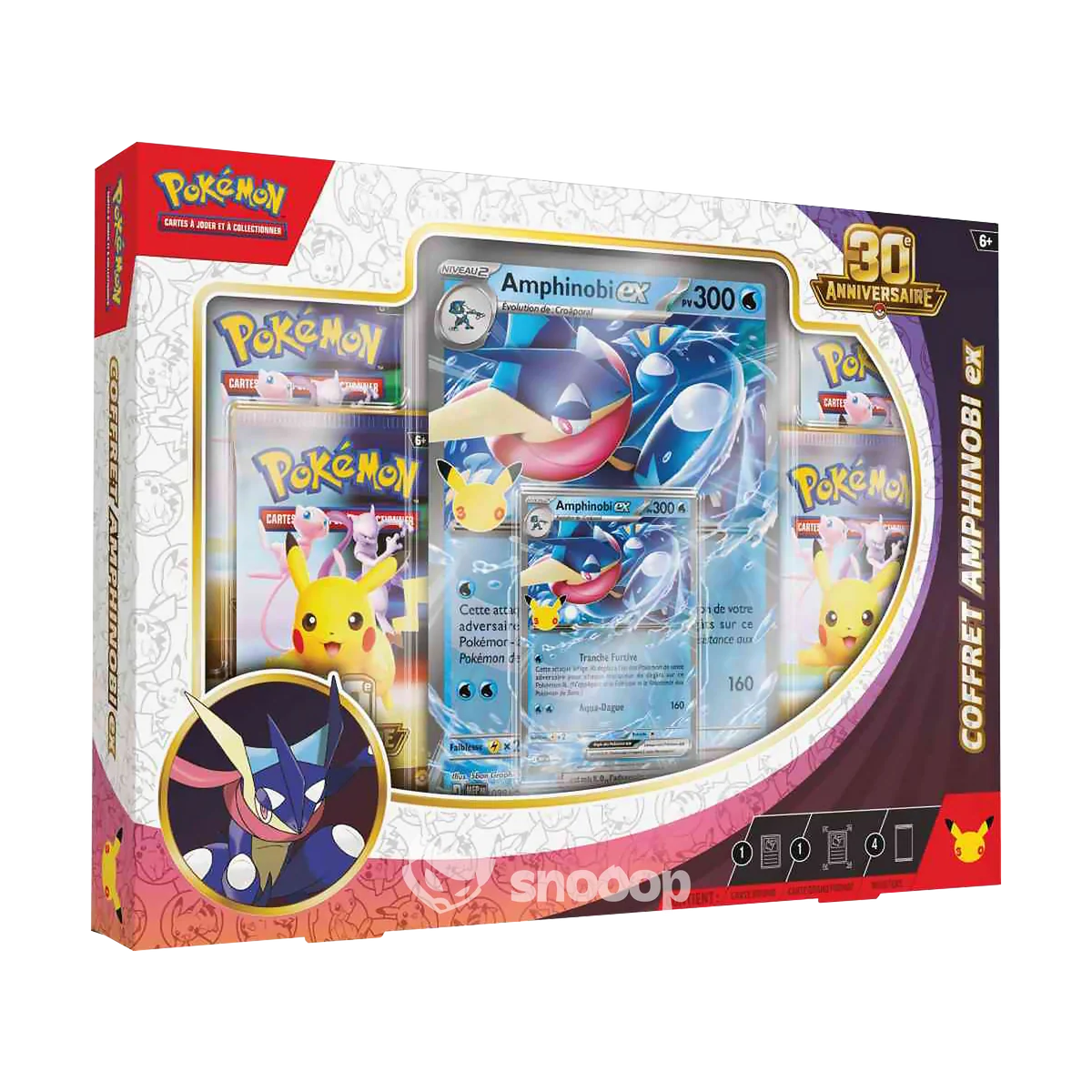 Coffret | Pokémon | 30e Anniversaire | Amphinobi Ex |