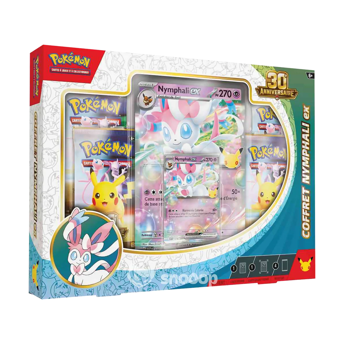 Coffret | Pokémon | 30e Anniversaire | Nymphali Ex |