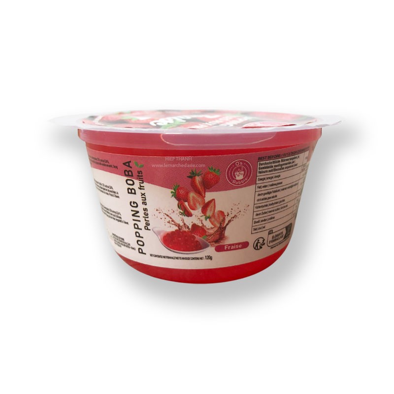 O'S BUBBLE Popping boba fraise 120g
